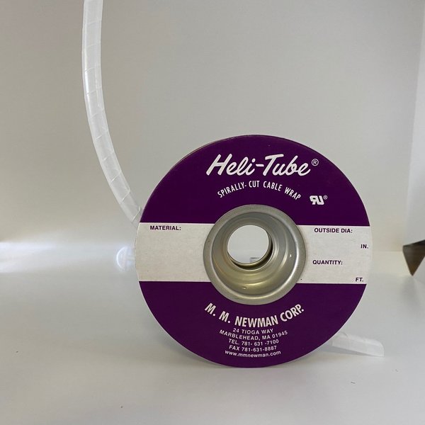 Heli-Tube 3/8 In. OD X 25FT Natural Polyethylene Spiral Wrap HT 3/8 C-25
